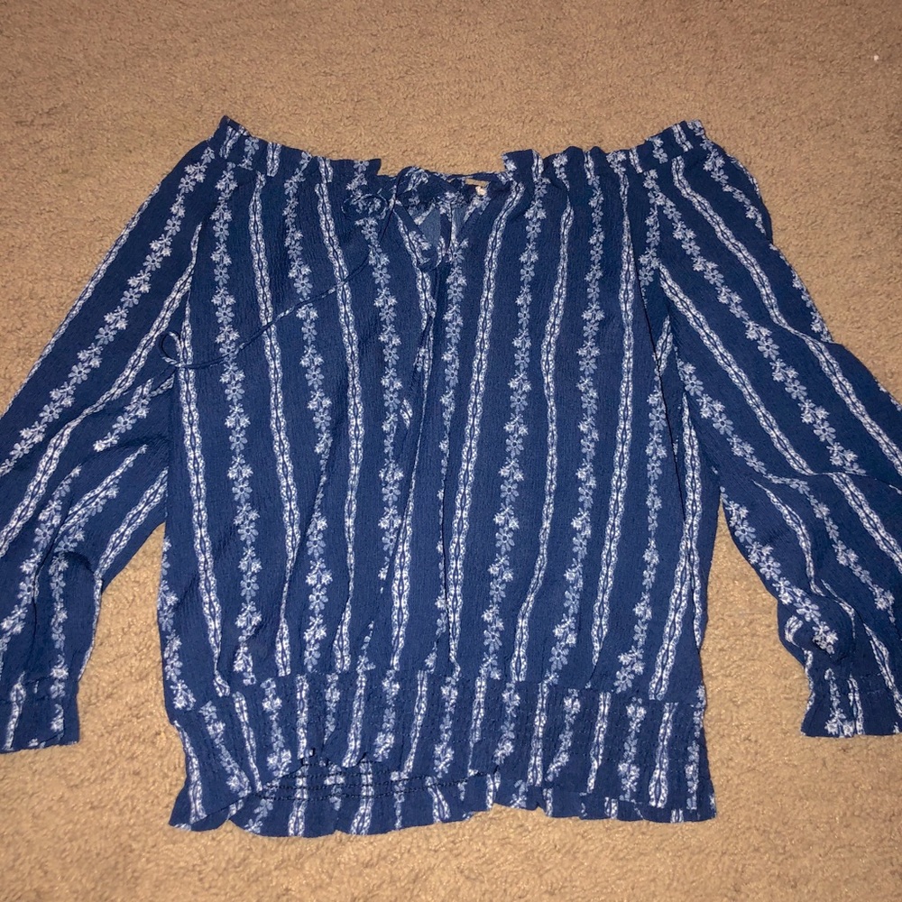 off the shoulder dress shirt